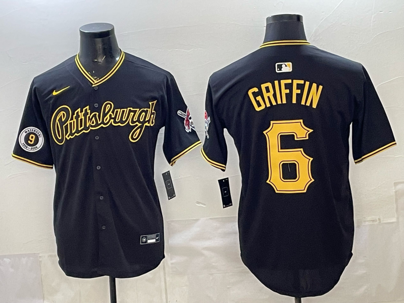 Men Pittsburgh Pirates #6 Griffin black Game 2026 Nike MLB Jersey 0401003->pittsburgh pirates->MLB Jersey